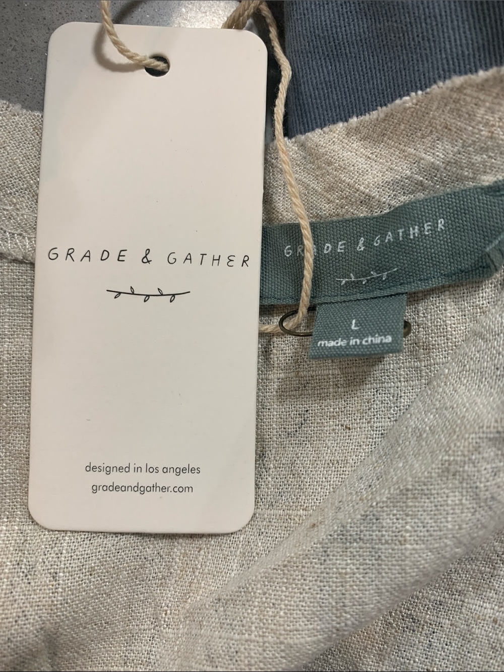Grade & Gather Women's Maxi Dress in Natural Linen